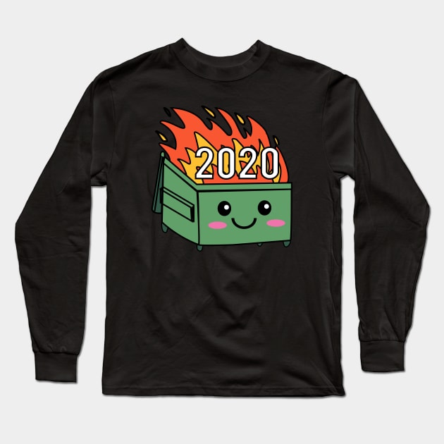 2020 Dumpster Fire Long Sleeve T-Shirt by Abderrahmaneelh